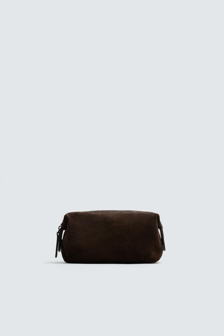 ZARA LEATHER TOILETRY BAG