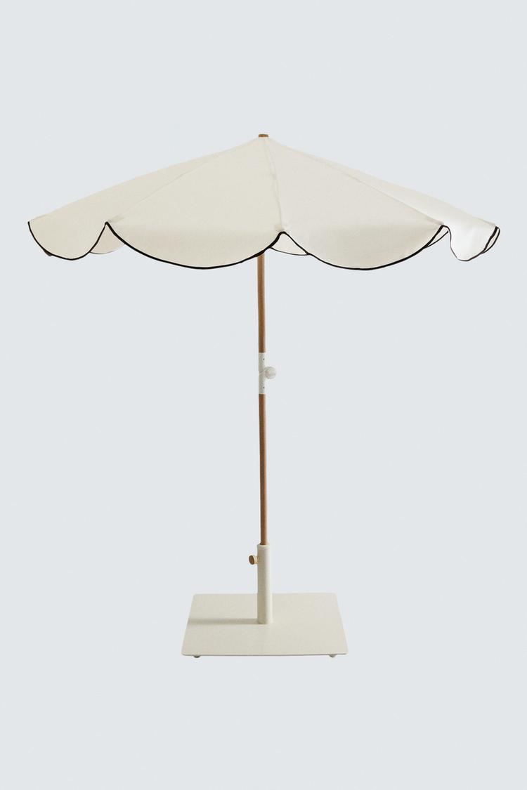 ZARA BEACH UMBRELLA WITH CONTRAST EDGE (ø 160CM)
