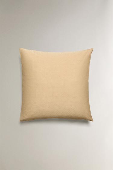 TAIE D’OREILLER COTON TEXTURÉ - Beige clair de Zara - Image 2