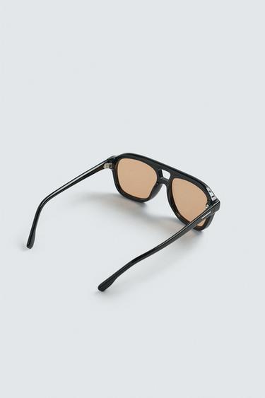 GAFAS DE SOL RECTANGULARES - Negro de Zara