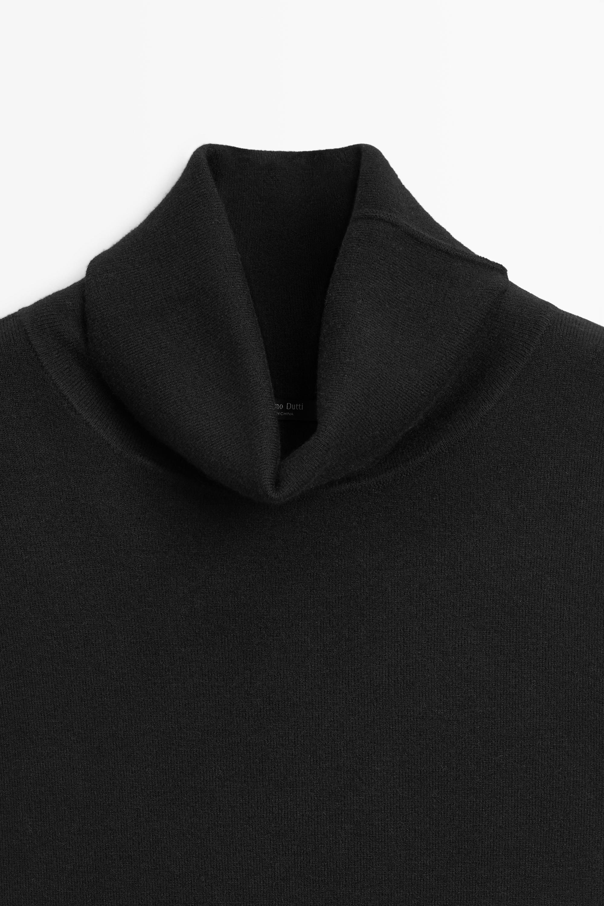 Wool blend knit top