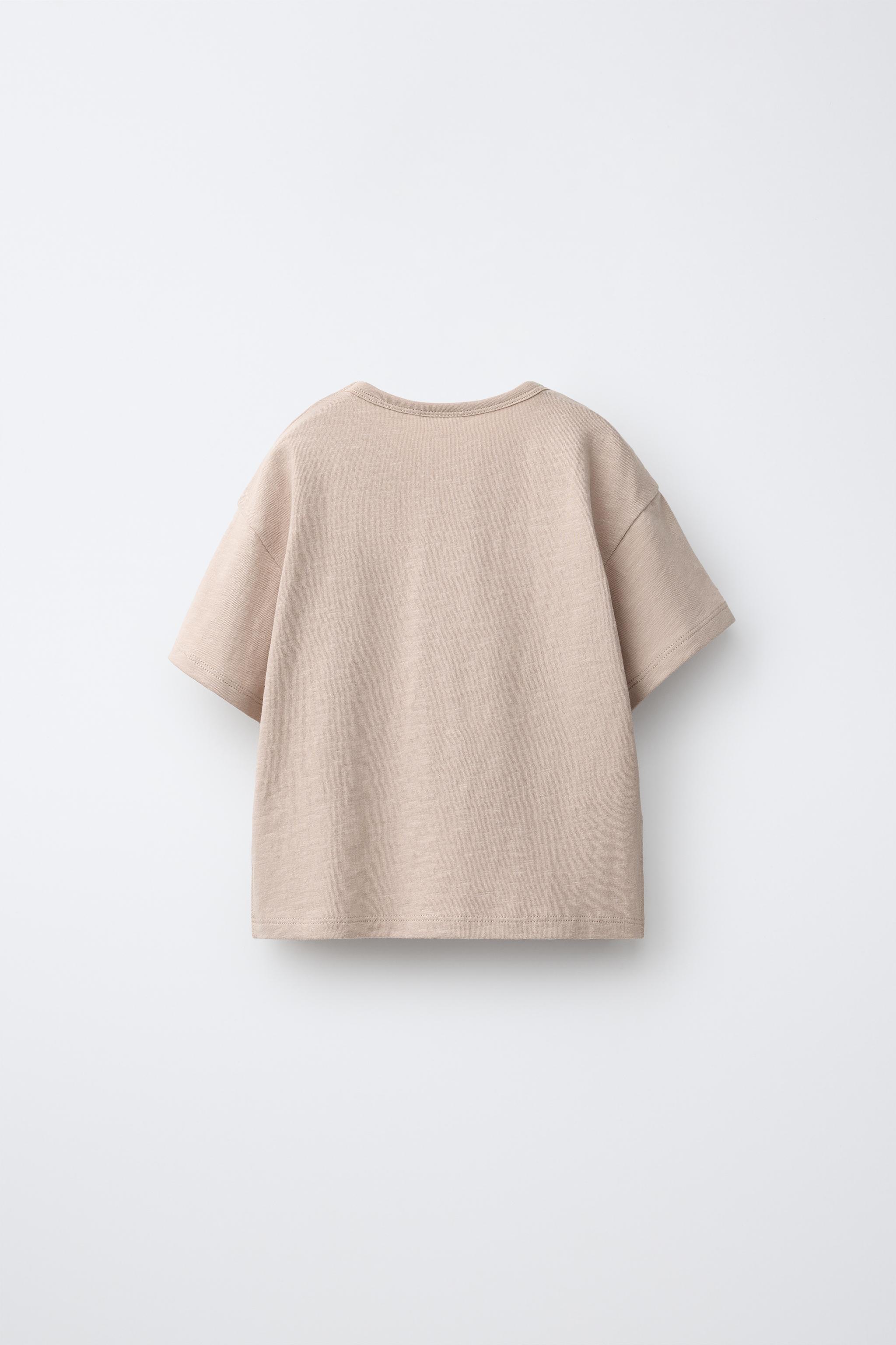 PLAIN T-SHIRT — taupe brown