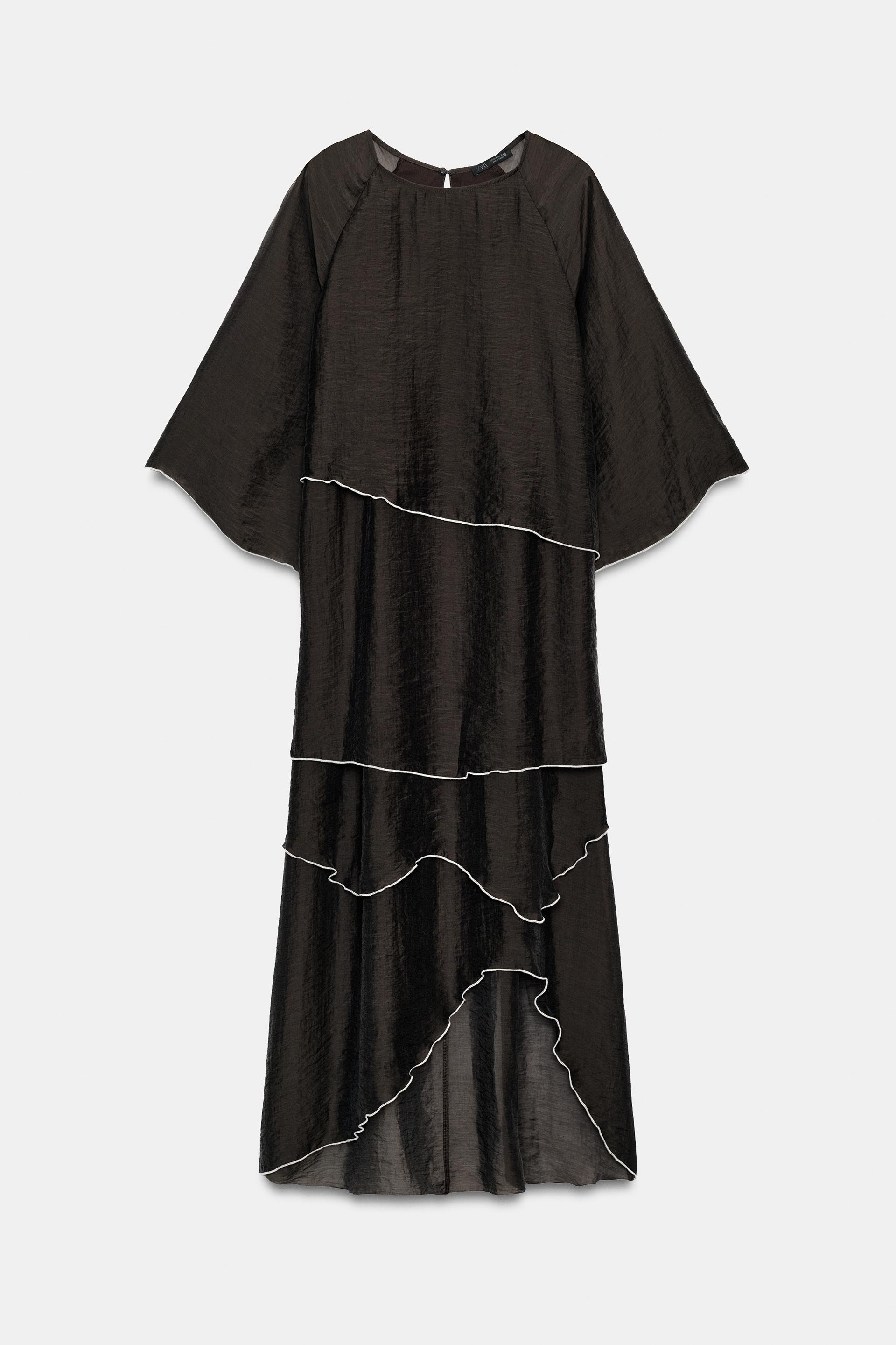 RUFFLED MIDI DRESS thumbnail 9
