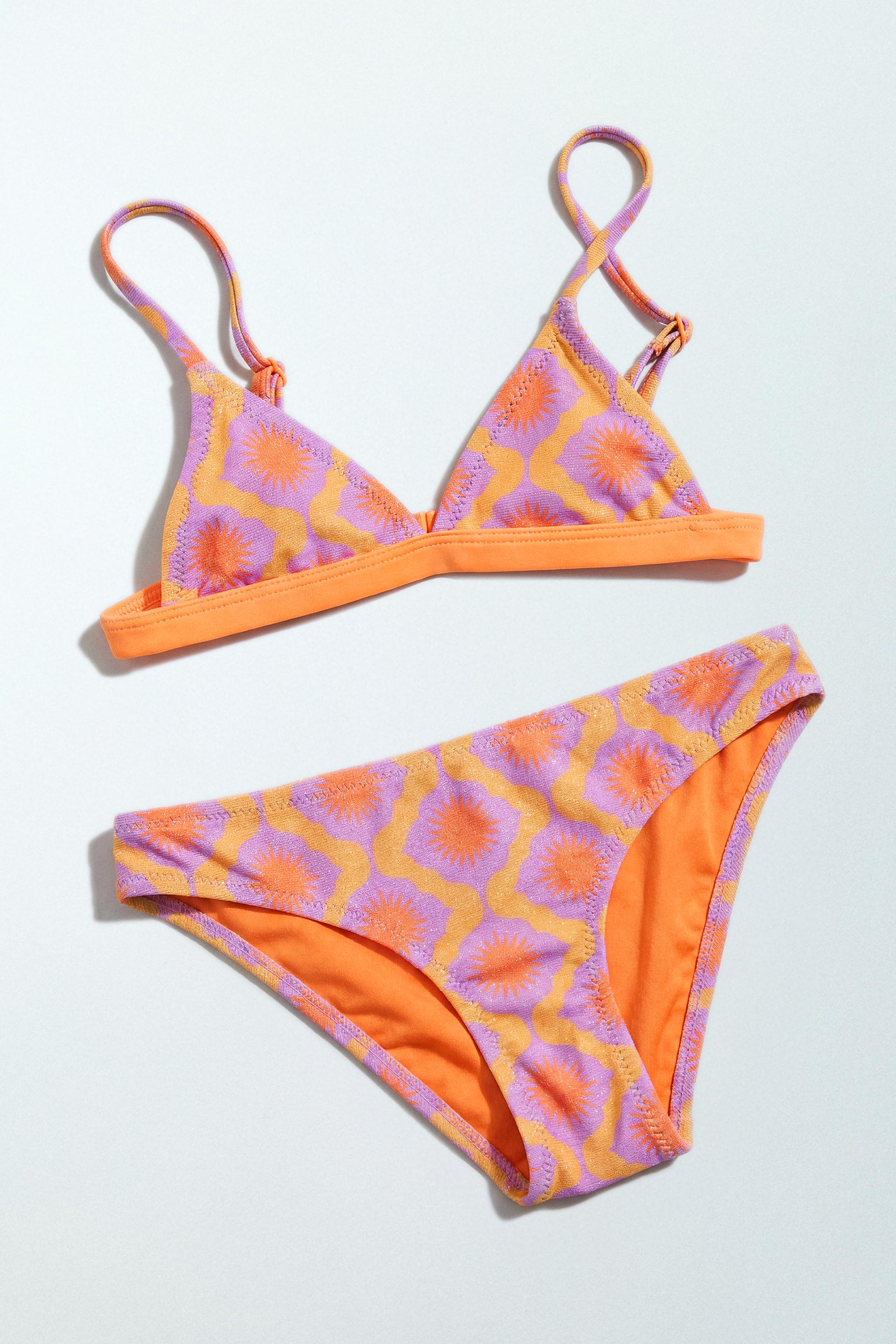 6-14 YEARS / SHIMMERING SUN BIKINI — Orange