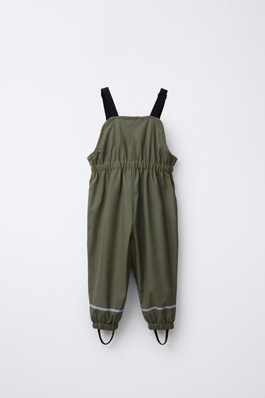 RUBBERISED WATER RESISTANT JUMPSUIT - Khaki by Zara - Image 1