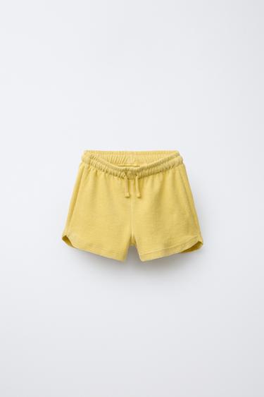 TERRY BERMUDA SHORTS - Yellow by Zara - Image 0