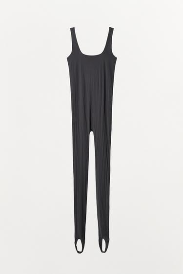 POLYAMIDE JUMPSUIT - Dark grey by Zara - Image 5