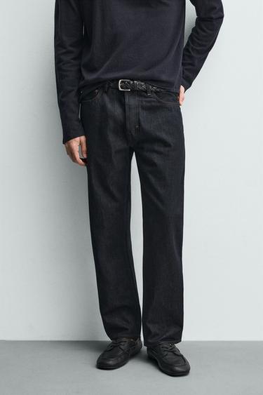 STRAIGHT-LEG JEANS - Indigo by Zara