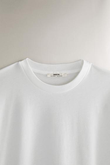 T-SHIRT MANCHES COURTES - Blanc de Zara - Image 1