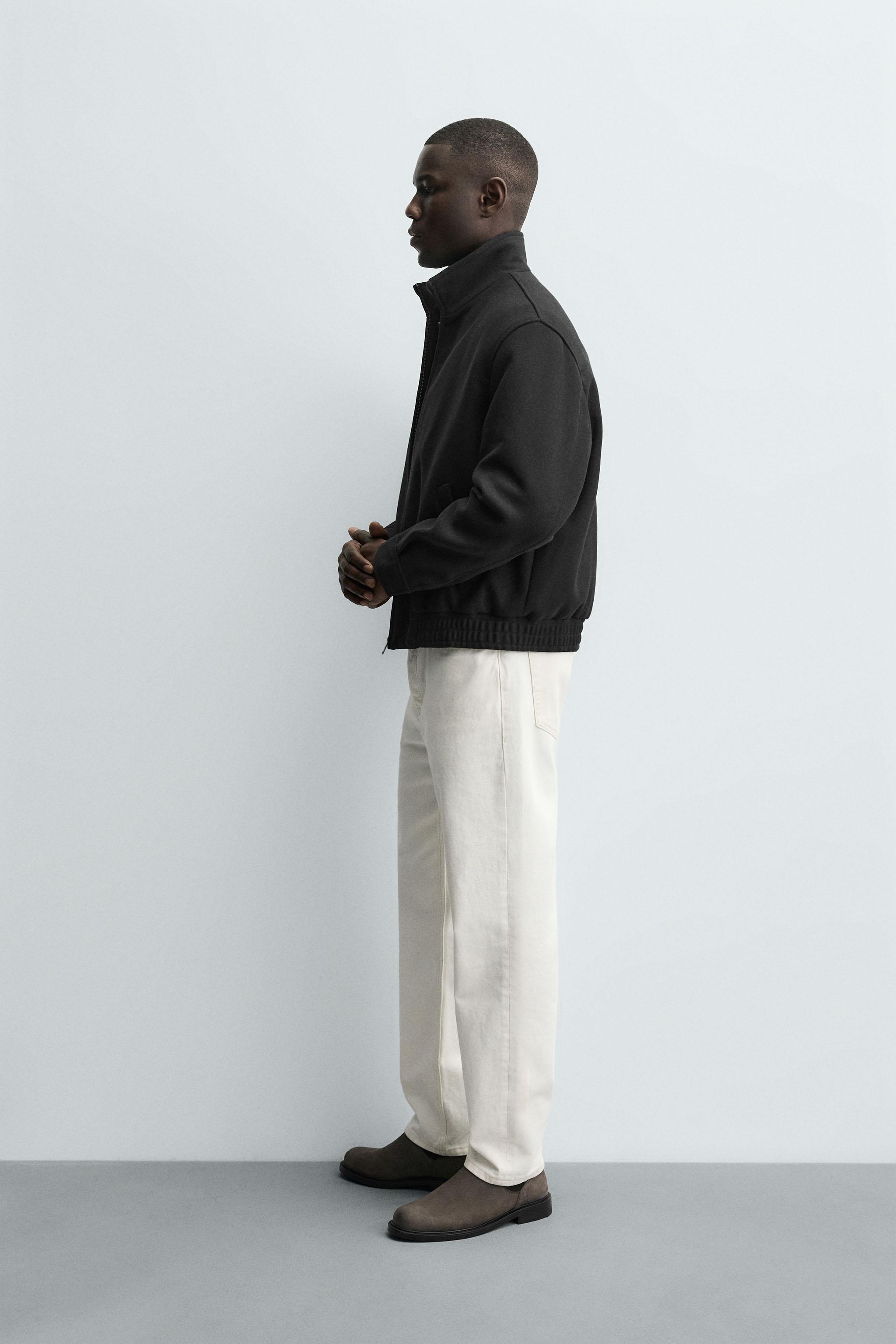 VESTE EN DRAP ZIPPÉE