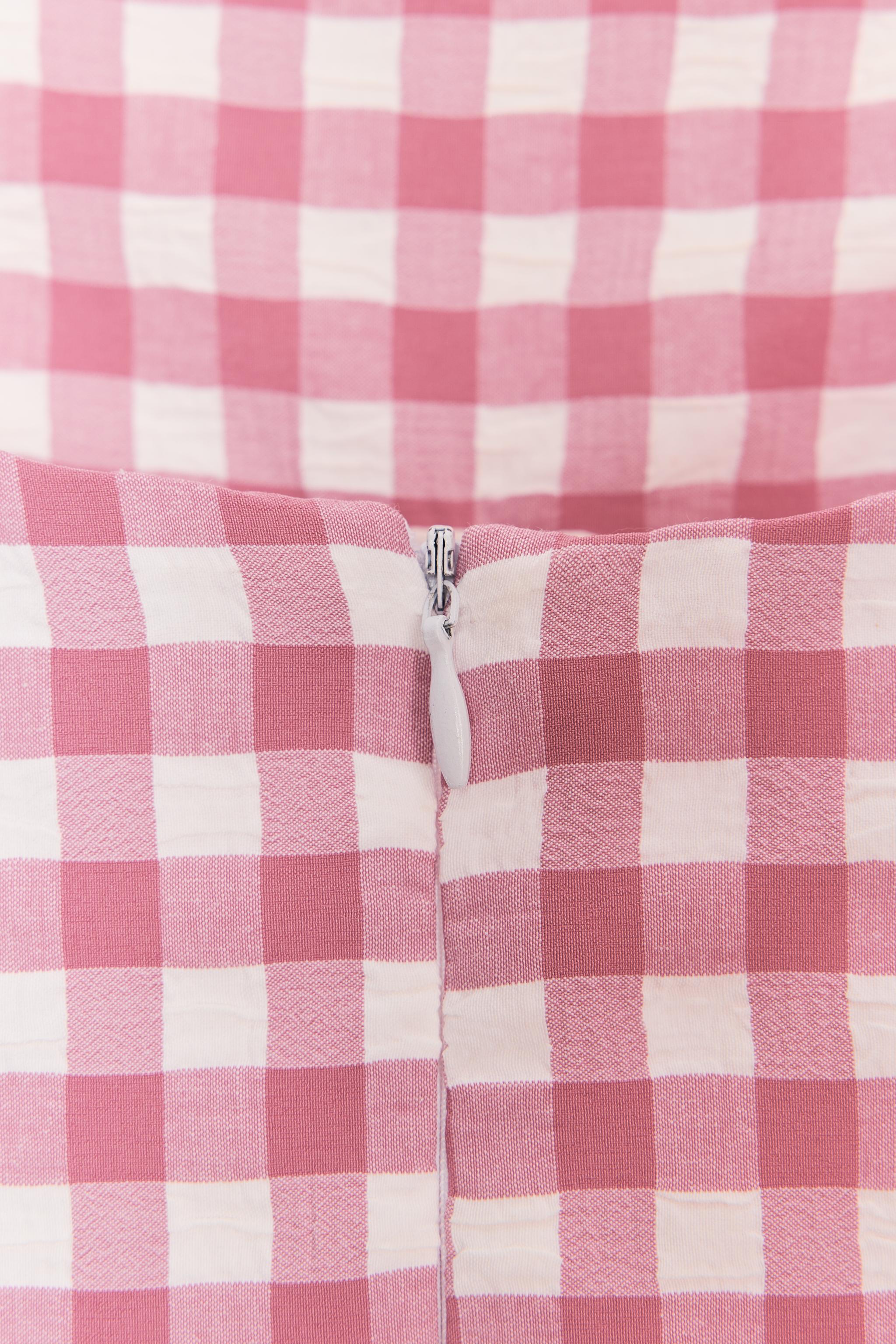 ROBE À CARREAUX VICHY ET NŒUDS