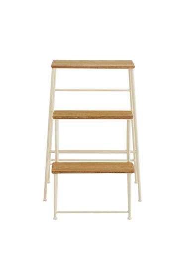 THREE-STEP STEP STOOL - Light beige by Zara
