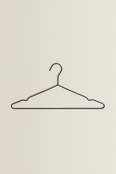 Zara RUBBERIZED HANGERS (PACK OF 6) - Black - Image 0
