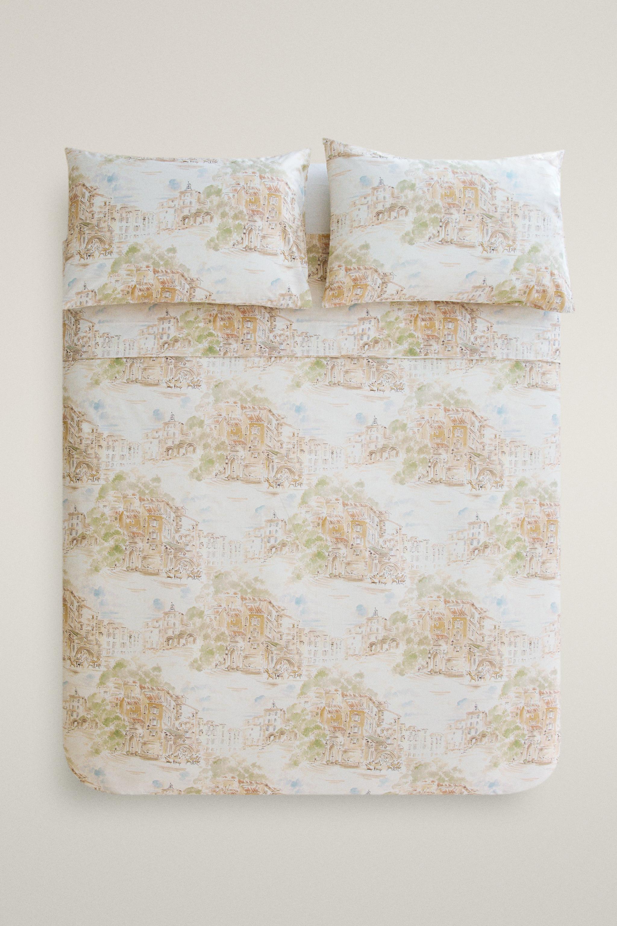 COTTON LANDSCAPE DUVET COVER