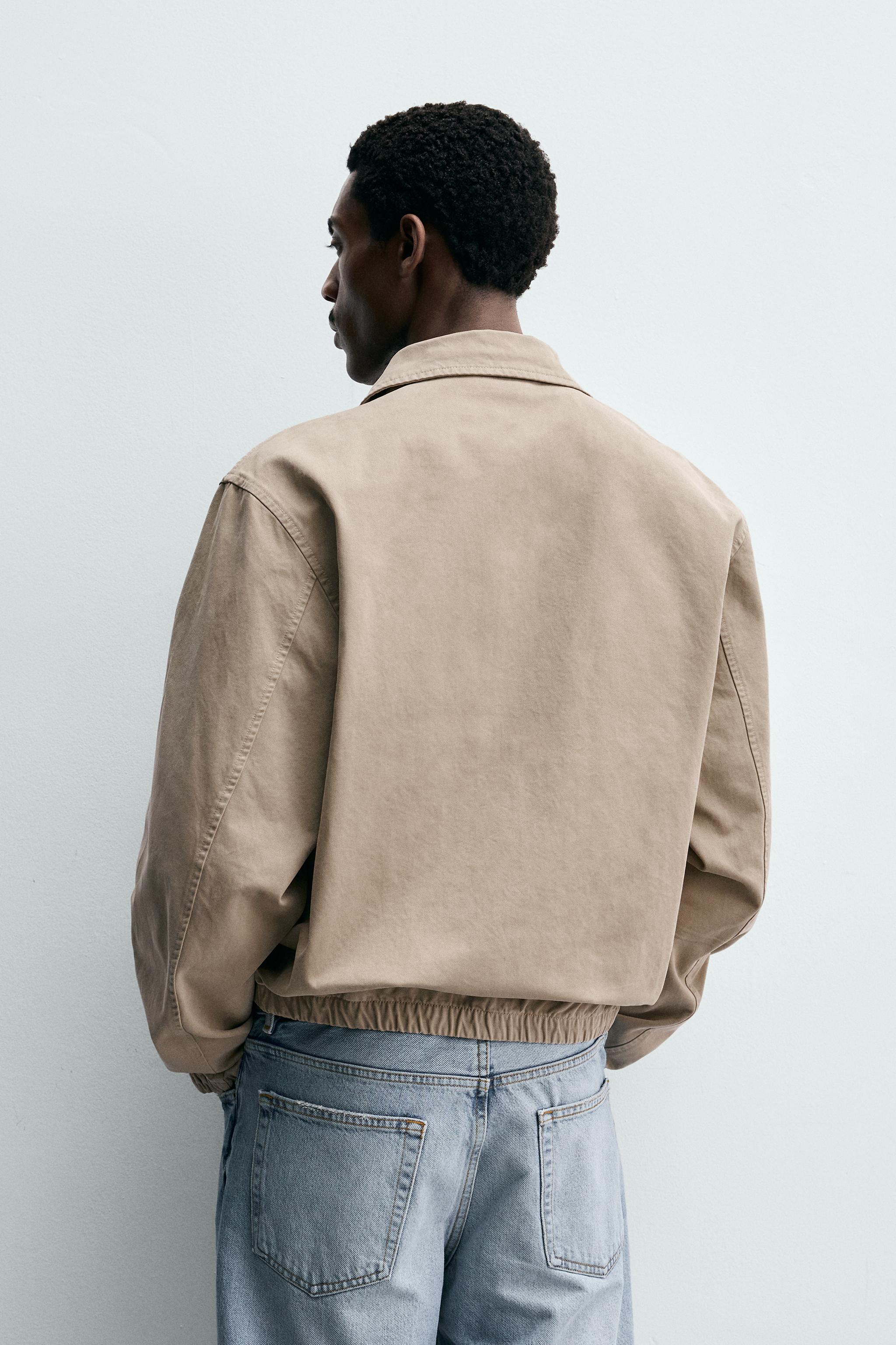 WASHED COTTON REGULAR FIT JACKET
