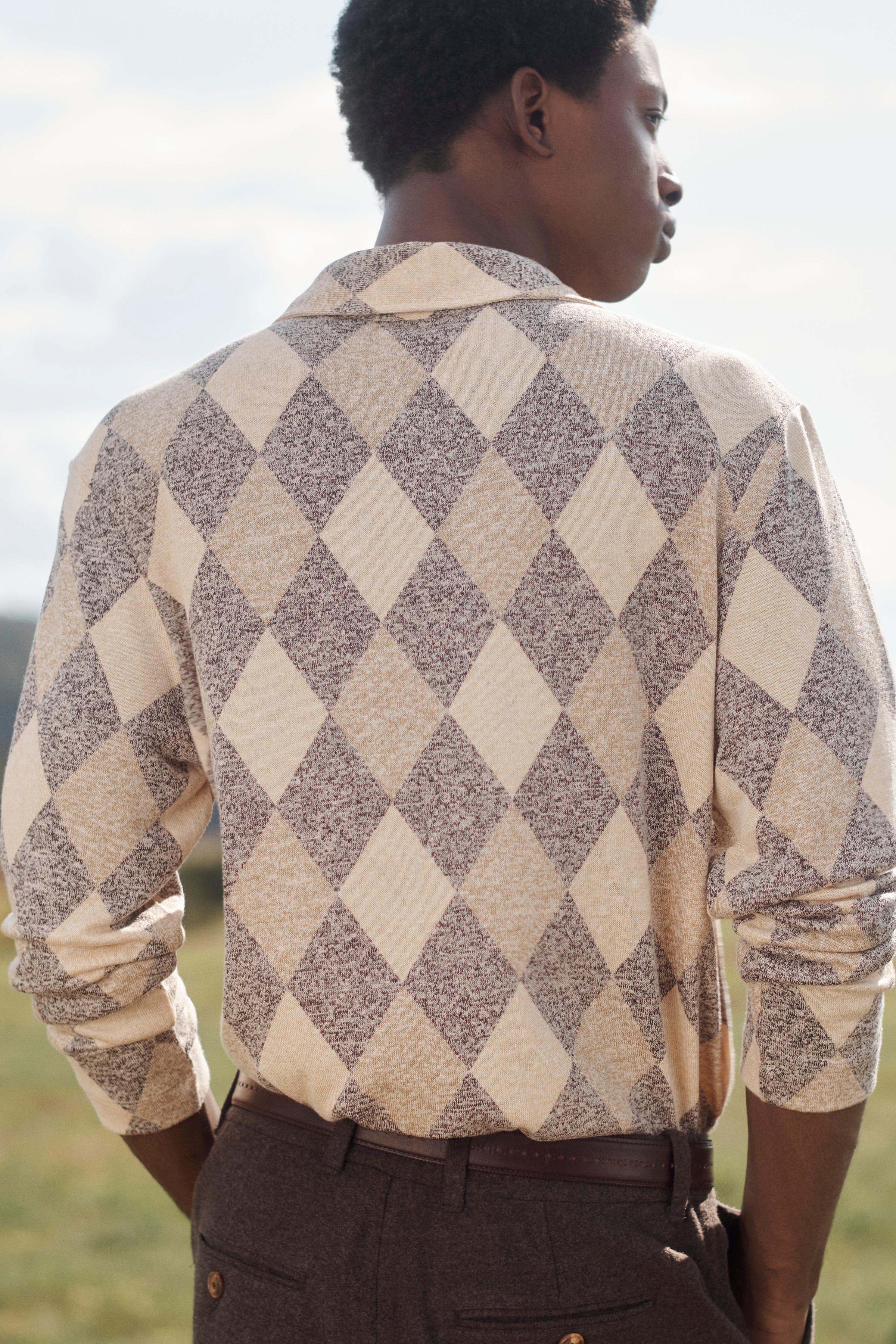 DIAMOND PATTERN LIMITED EDITION POLO SHIRT