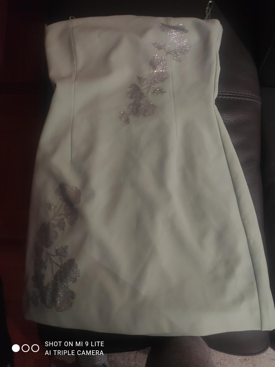 STRAPLESS RHINESTONE FLORAL DRESS - Image 2