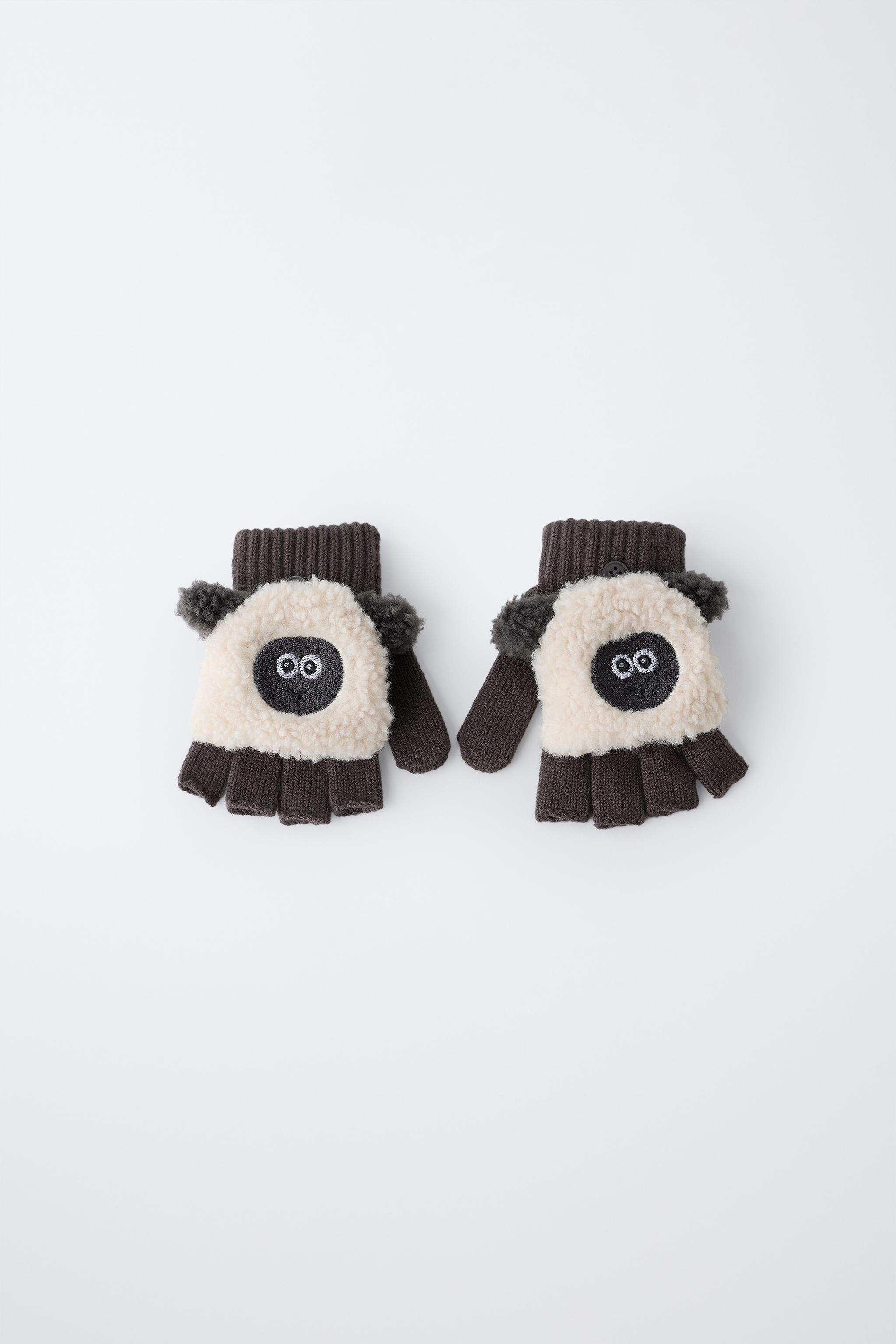 GUANTES MITONES BORDADO OVEJITA