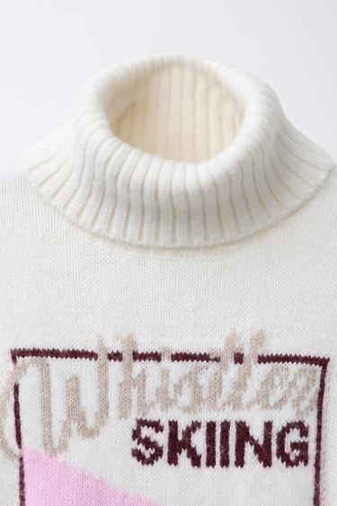 PULL EN MAILLE ESQUIEUSE SKI COLLECTION - Écru de Zara - Image 2