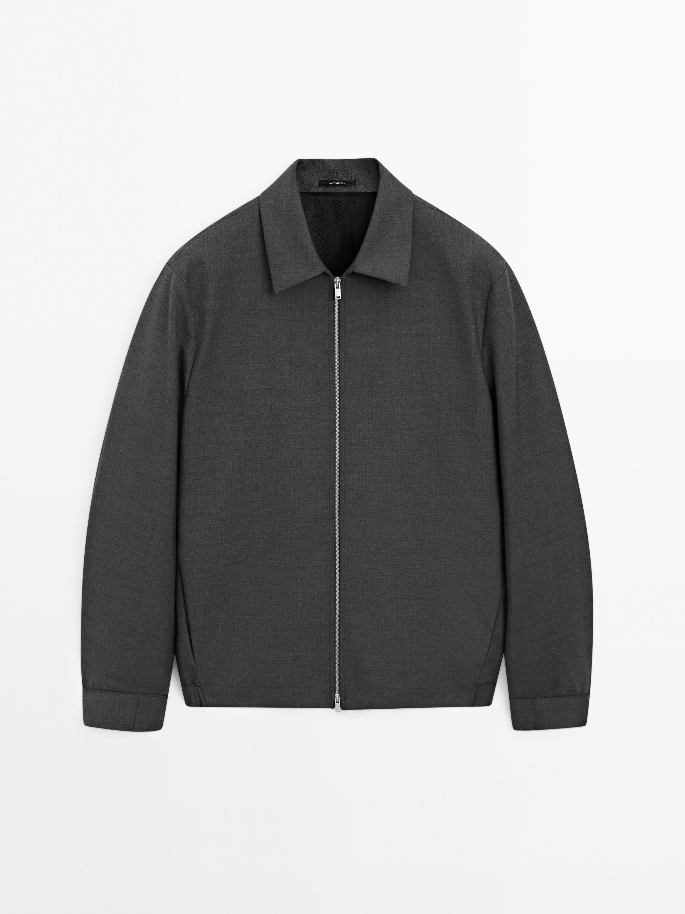 Blouson laine total look