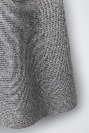 KNIT SKIRT - Grey by Zara - Image 3
