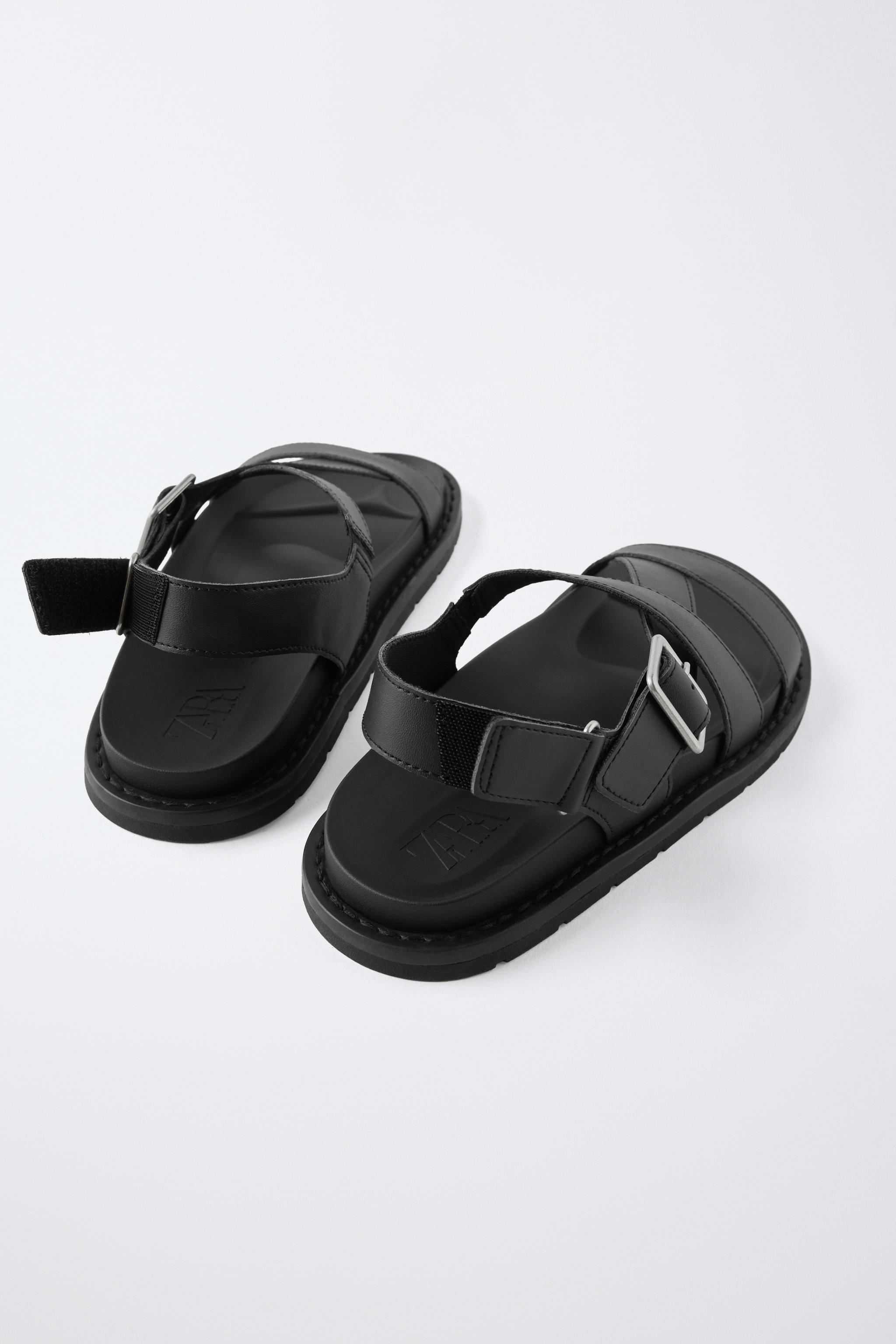 BUCKLED SANDALS - Black | ZARA United States