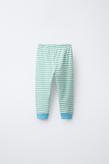 PYJAMA À RAYURES (1 AN ET DEMI - 6 ANS) - Bleu clair de Zara - Image 4