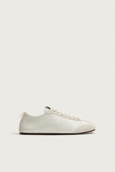 ZAPATILLA PIEL - Blanco de Zara