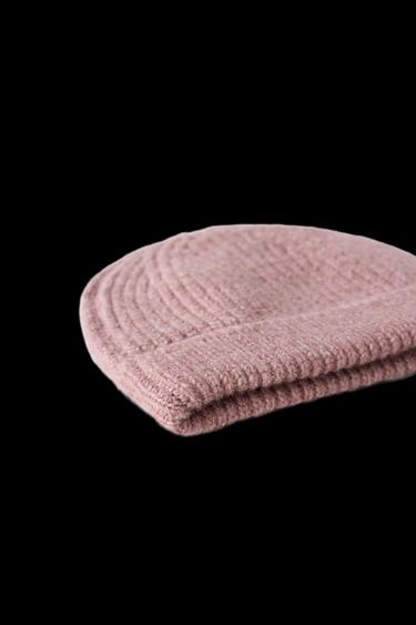 GORRO PUNTO BÁSICO - Rosado de Zara