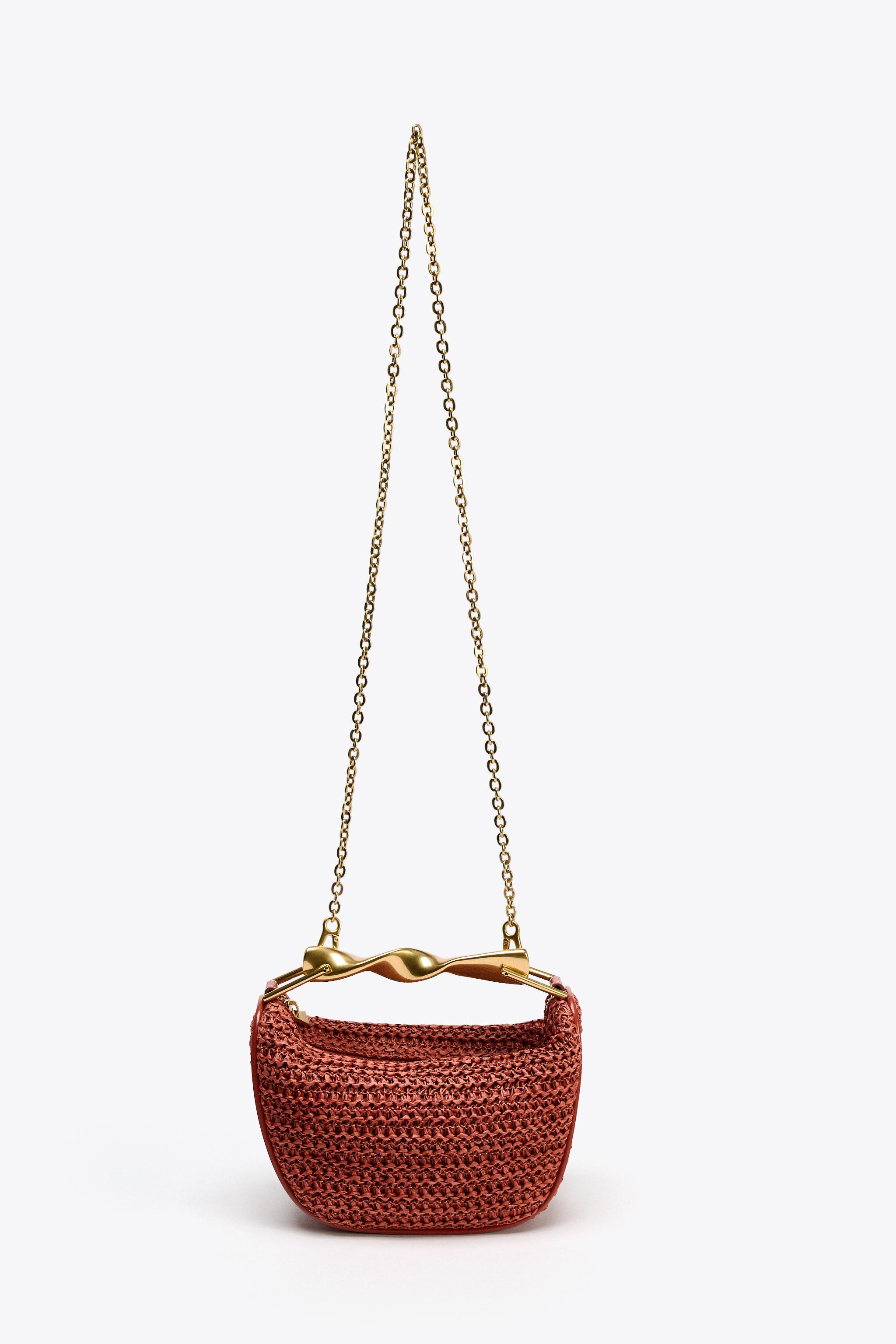 ZARA【NEW】BRAIDED TOP MINI BAG BRAIDED BODY MINI BAG - Green | ZARA United States