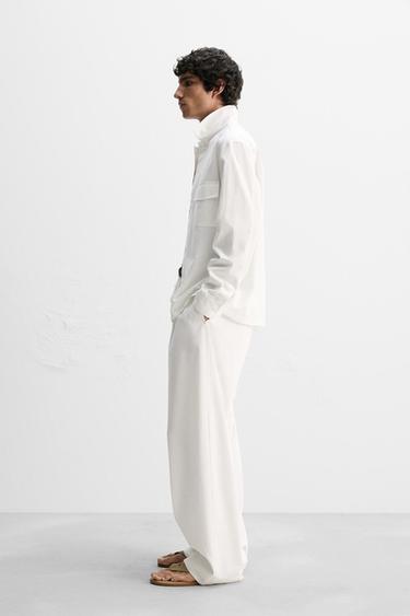 SURCHEMISE LYOCELL - COTON - Blanc de Zara - Image 3
