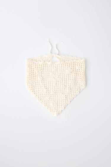BANDANA CROCHET ÉTOILES - Écru de Zara