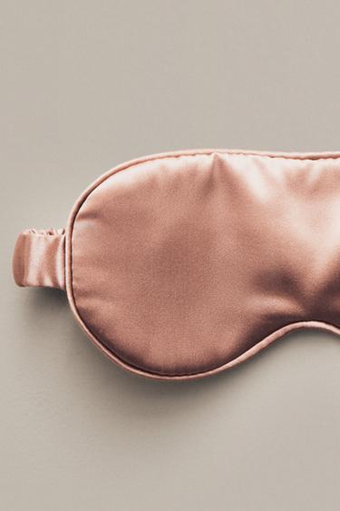 MULBERRY SILK EYE MASK - Dark pink by Zara