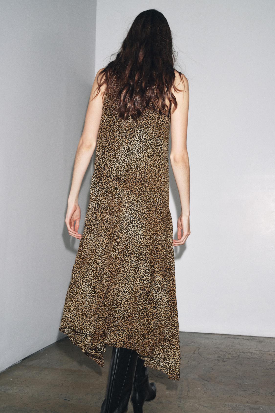 HALTER ANIMAL PRINT DRESS ZW COLLECTION