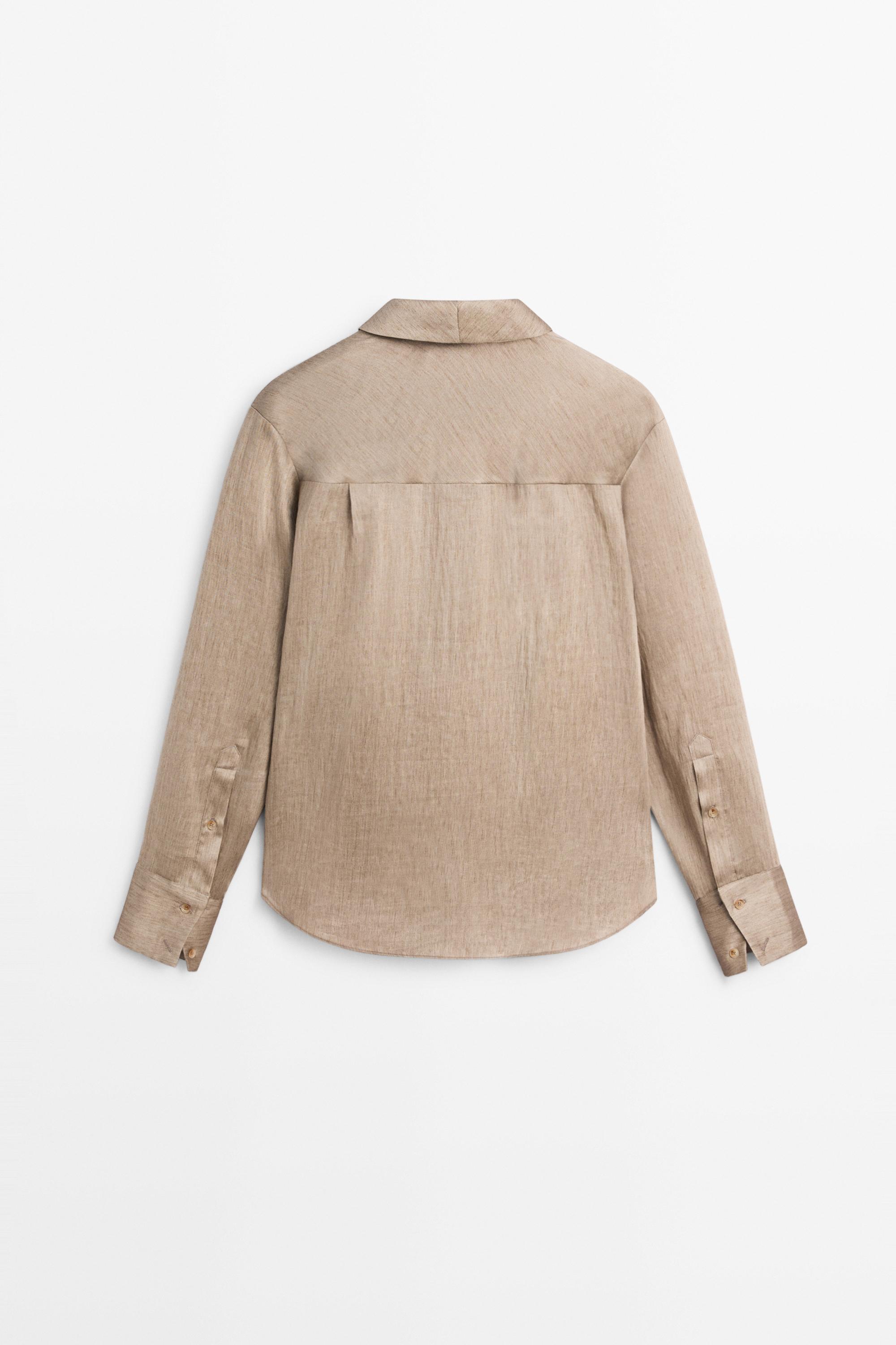 Studio satin flowing shirt