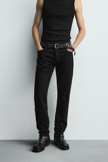 JEAN COUPE ÉTROITE BOBBY GILLESPIE X ZARA - Noir de Zara