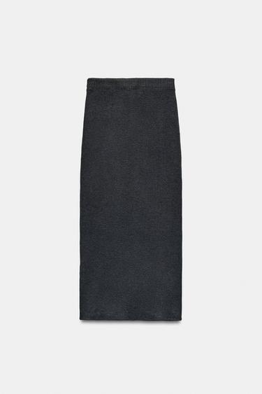JUPE DROITE SOFT - Gris anthracite de Zara - Image 6