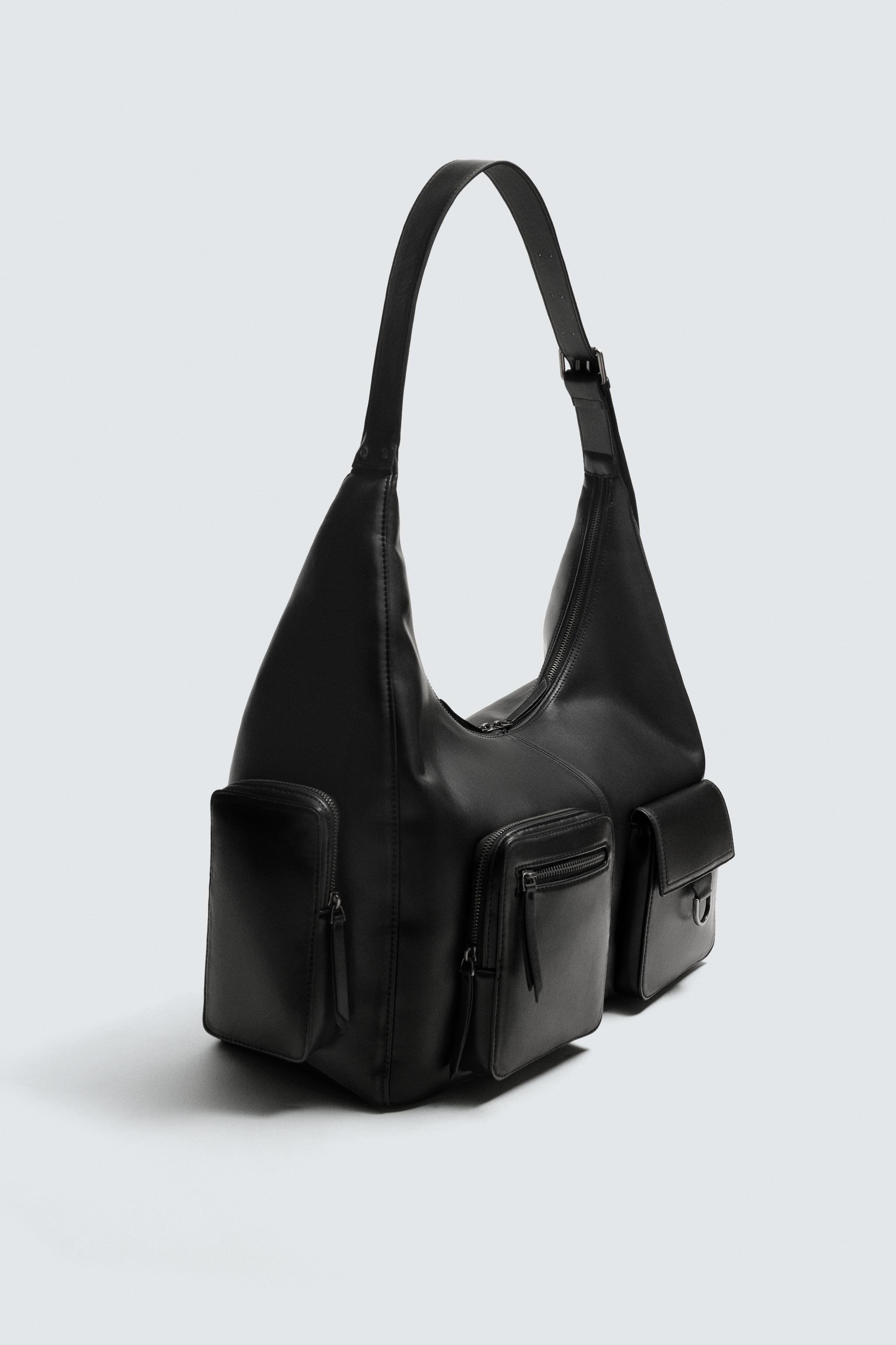 MULTI-POCKET SHOULDER BAG - Black | ZARA United States