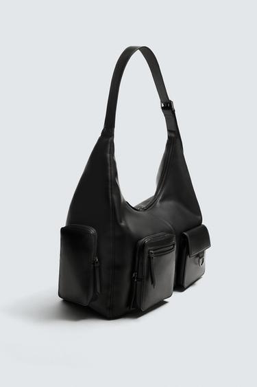 SAC BANDOULIÈRE MULTI-POCHES - Noir de Zara - Image 4