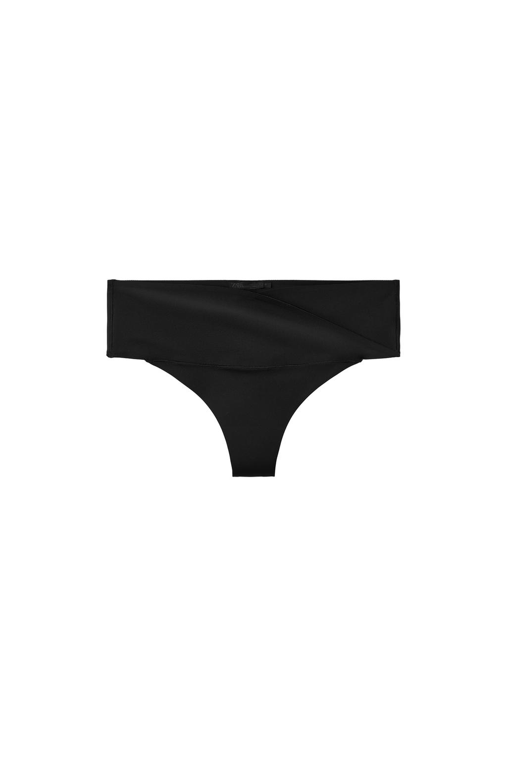 CROSSOVER WAIST POLYAMIDE BLEND THONG - image 3