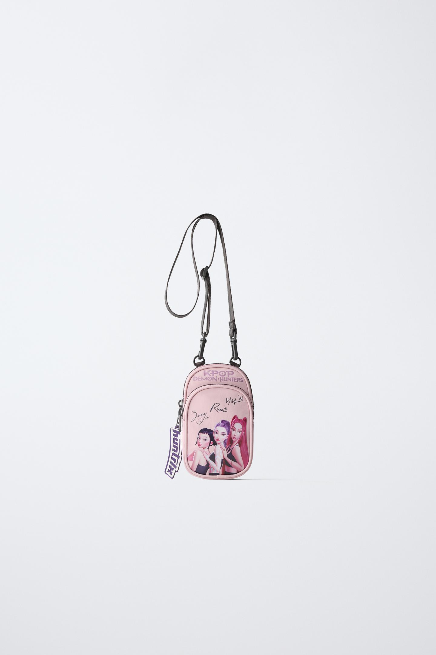 Детская сумка Zara Kpop Demon Hunters™ Netflix© Phone, цвет: Розовый — фото 1