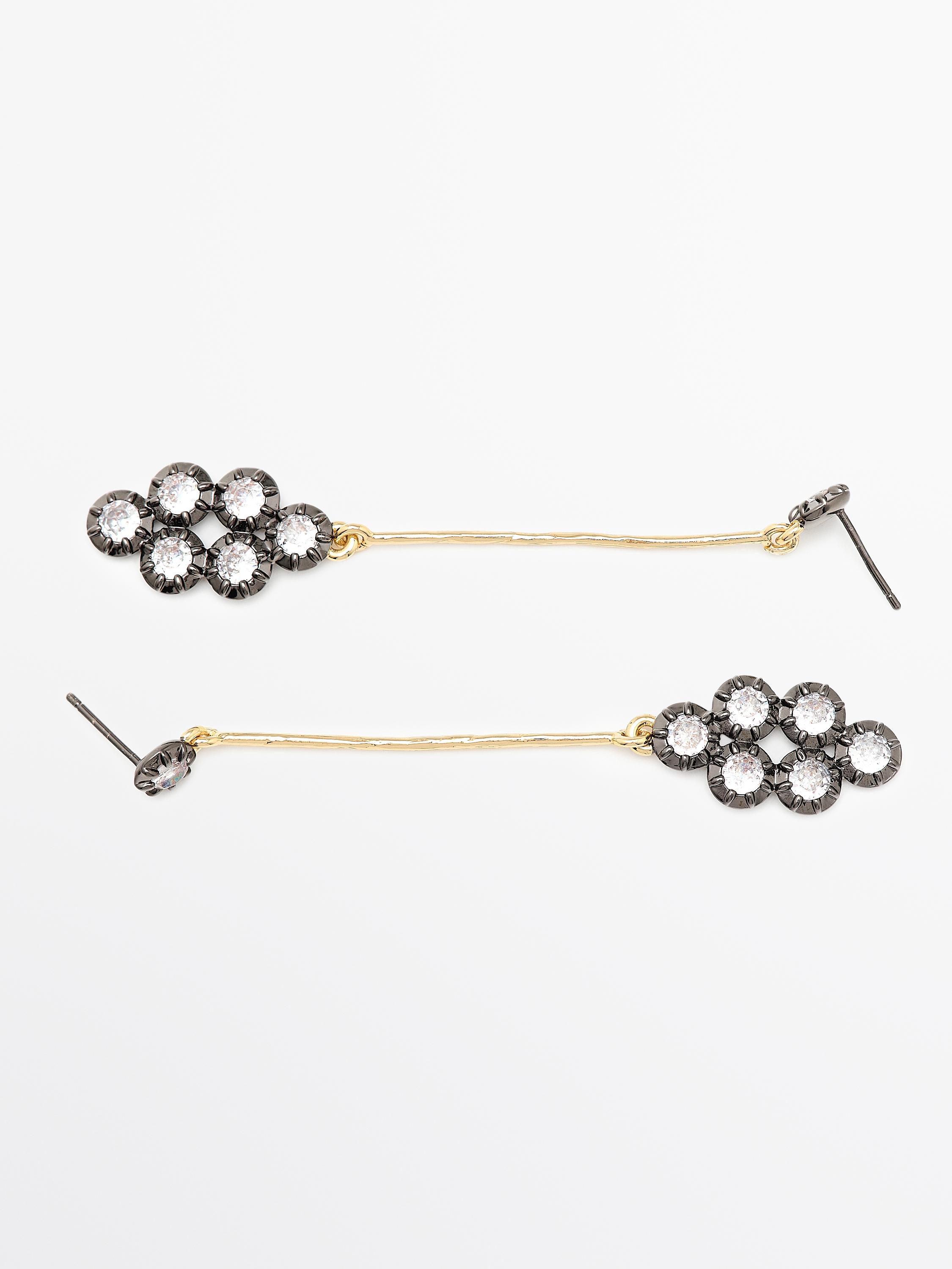 Antique rhinestone earrings