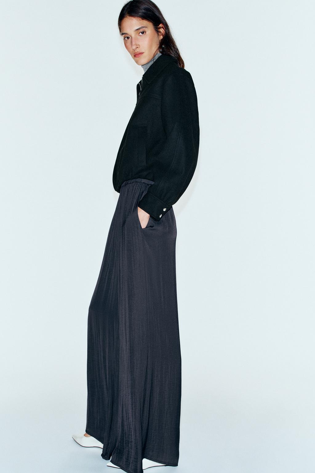 FLOWING WIDE-LEG TROUSERS