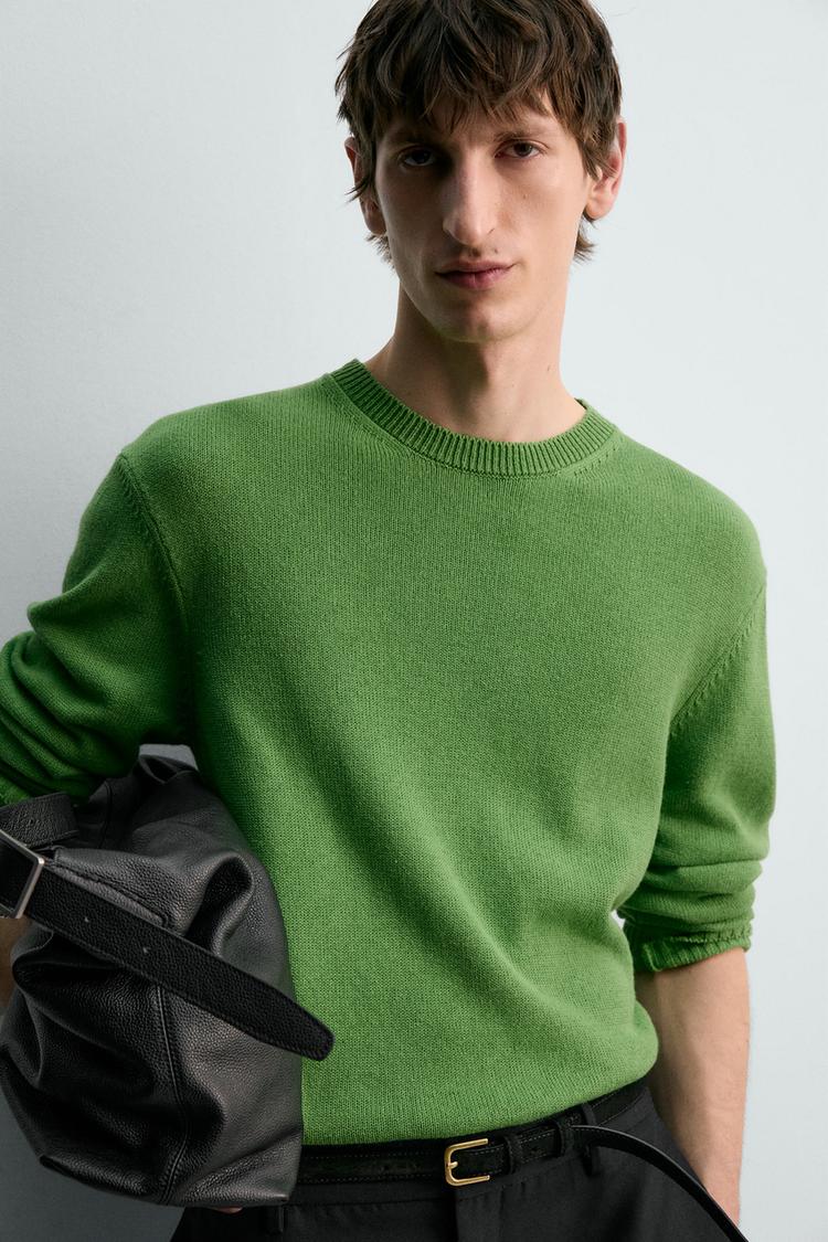 ZARA COTTON-LINEN JUMPER