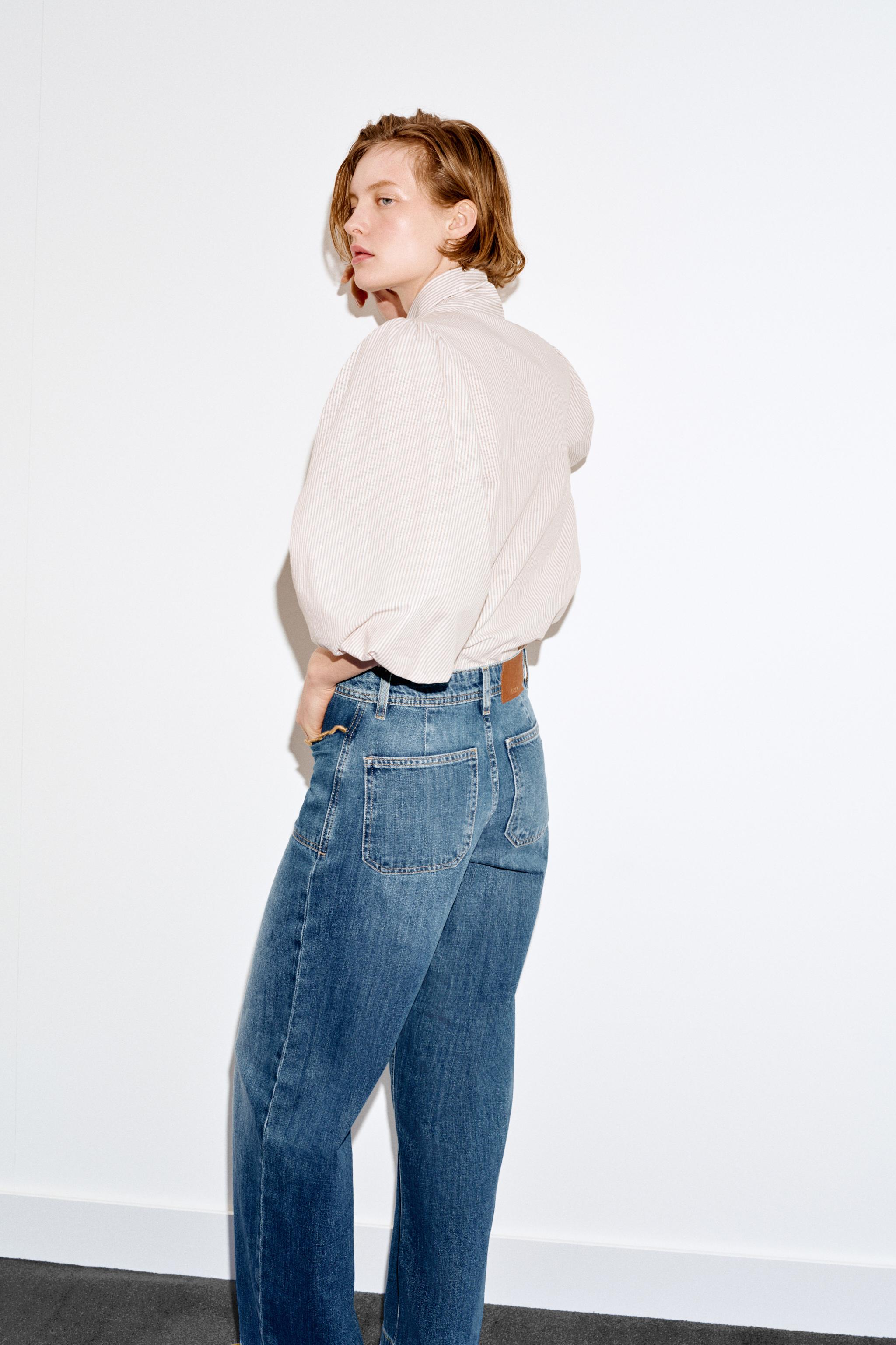JEAN Z1975 JUPE-CULOTTE TAILLE HAUTE SURPIQÛRES