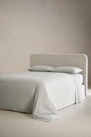 SATEEN FITTED SHEET | 30 CM HIGH (300 THREAD COUNT) - Pearl grey by Zara - Image 1