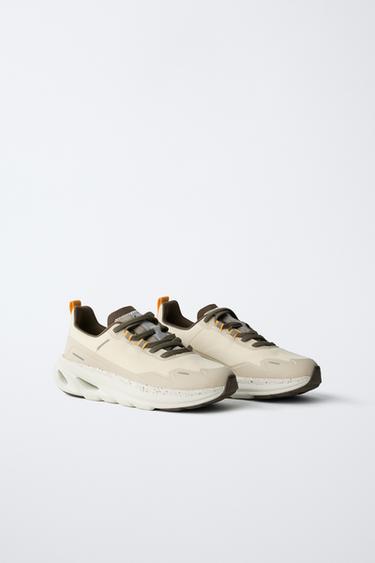 TRAINERS WITH SOLE DETAIL - Ecru White by Zara