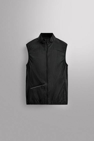 Zara LIGHTWEIGHT TECHNICAL VEST - Black