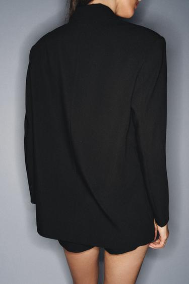 OVERSIZE DOUBLE-BREASTED BLAZER - Black by Zara - Image 2