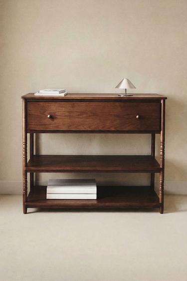 ASH WOOD CONSOLE - Dark brown by Zara